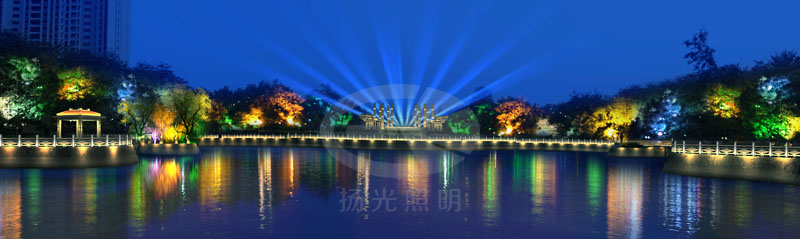 城市廣場亮化工程設(shè)計(jì)效果圖